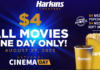 Harkins Celebrates National Cinema Day with $4 Movies on August 27